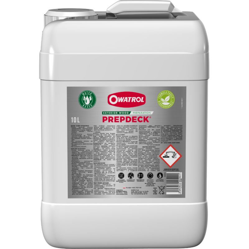 3w1: Usuwa powłoki, czyści i przygotowuje Owatrol Prepdeck 10L 1 szt.