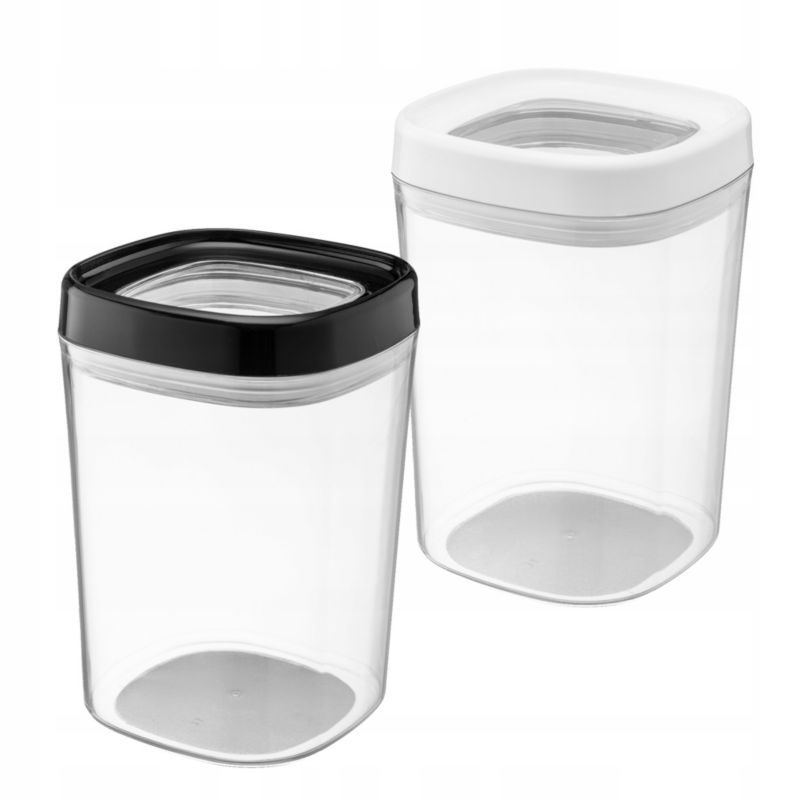 Pojemnik Na Żywność KADAX Produkty Sypkie makaron Pokrywka Plastikowy 1L Zestaw 1 szt.