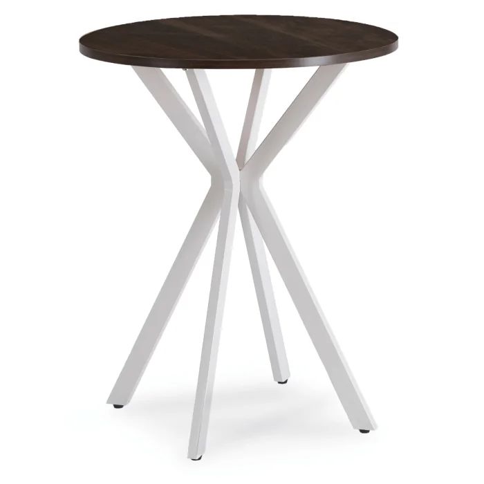 Stół Okrągły Lauren 60 cm Orzech Mebel Elite Do Kuchni Jadalni 1 szt