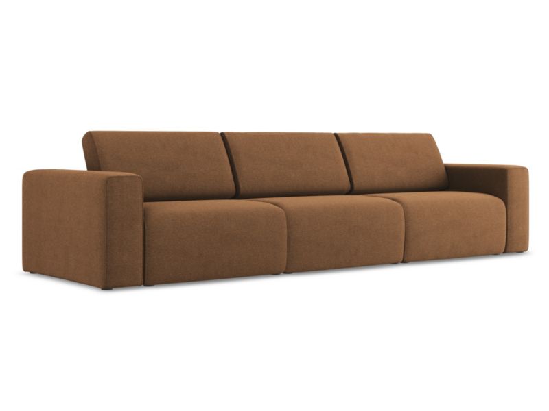 4-osobowa kanapa modułowa LaMiaSofa CASERTA z tkaniny strukturalnej 314x103 cm terakota 1 szt.