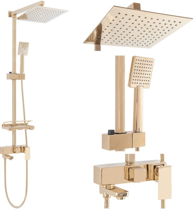 Zestaw Natryskowy Rea Jack Złoty 45X21,5X102Cm 1 Szt