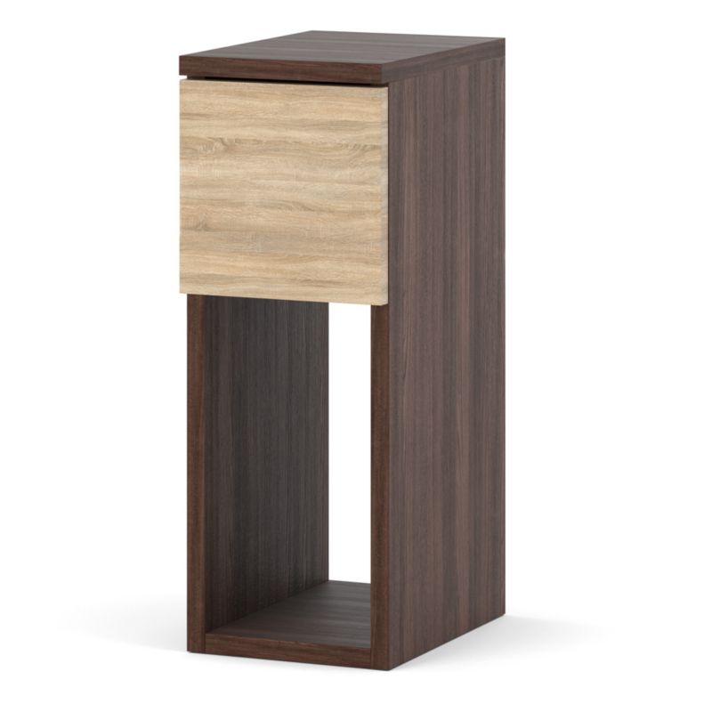 Szafka Nocna Hurtownia-Mebli Szuflady 1 FIGO 20cm Dąb Wenge Dąb Sonoma 20x30x55 cm 1szt.