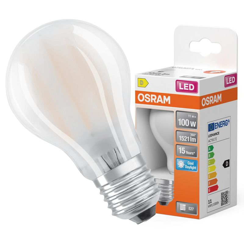 Żarówka LED Osram A60 E27 11W 1521lm 6500K 300st Filament 1 szt.