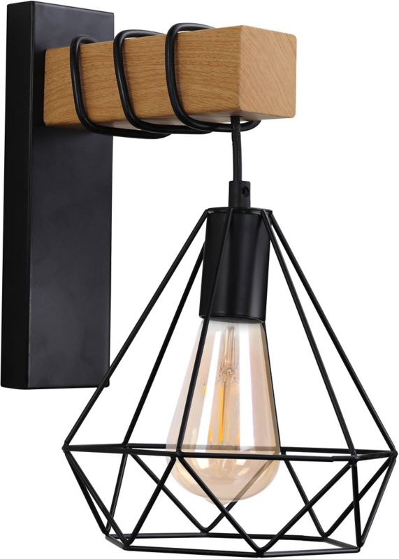 Kinkiet Polux Vigo Wood 1 x 20 W E27