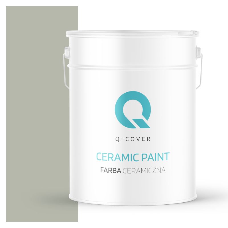 Farba Ceramiczna Do Ścian i Sufitów Q-Cover Khaki H1747 Głęboki Mat 10L