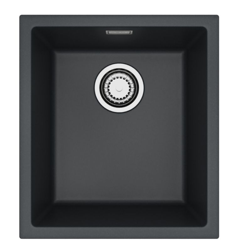 Zlewozmywak granitowy Alveus OMNI 10 kol. G91 czarny (40x45) 1-komorowy 1szt