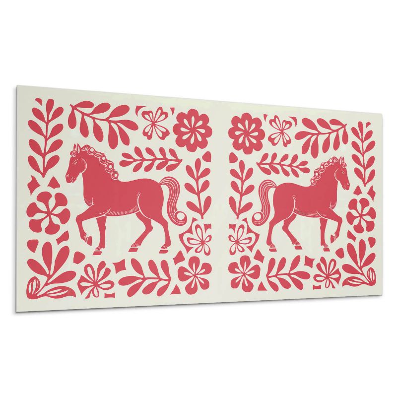 Kafelki samoprzylepne Wallfluent 40x20 cm Artystyczny koń wśród zieleni 10 szt.