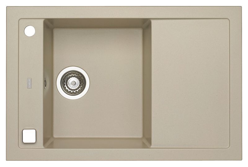 Zlewozmywak granitowy Alveus FORMIC 30 kol. 02 pebble (76x50) 1-komorowy 1szt