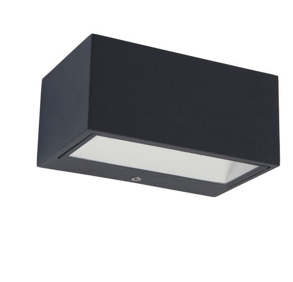 Kinkiet ścienny zewnętrzny Lutec Gemini antracyt LED 10W 3000K 500lm IP54 wym: 8,9 x 14 x 6,5 cm aluminium - 1 szt.