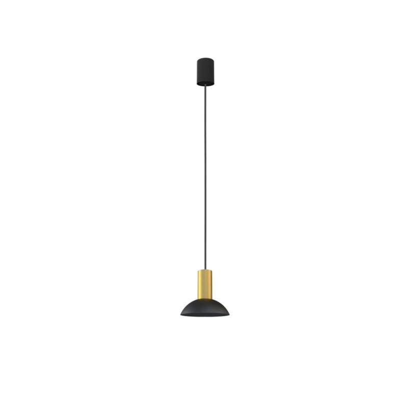 Lampa wisząca Nowodvorski Lighting Hermanos mosiądz-czarna wym: 130 x 15,5 x 6,5 cm 1xGU10 x 10W 1 szt.