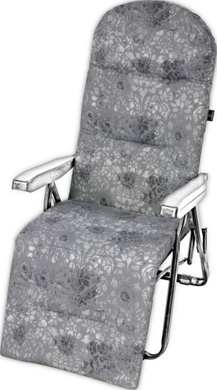 Poduszka na leżak z podnóżkiem AMPO pianka szary 1 szt.