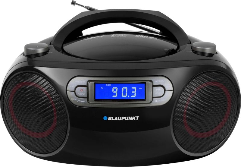 Boombox Czarny FM CD mp3 USB AUX Blaupunkt BB18BK 1szt.