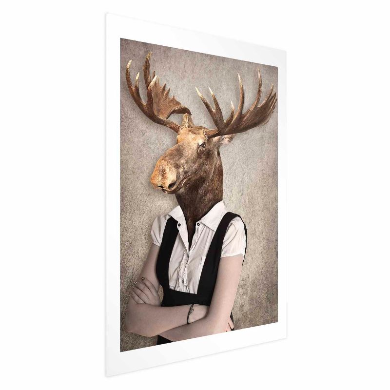 Plakat Artgeist Łebski łoś 21x30 cm bez ramy 1 szt