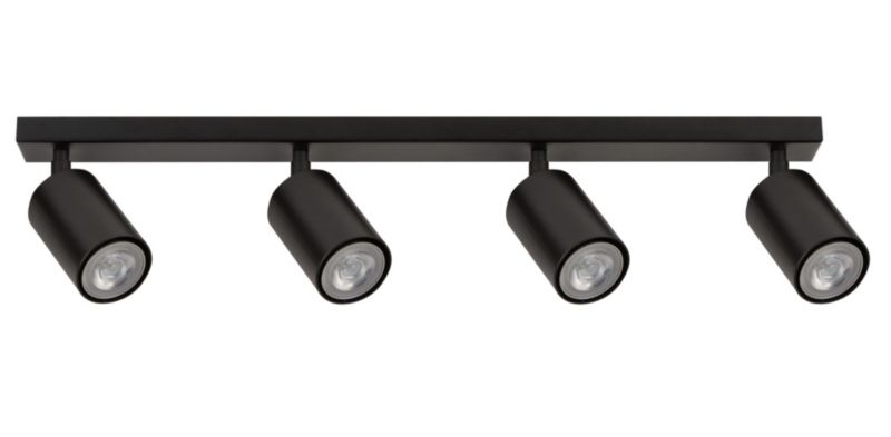 Oprawa sufitowa Sigma Lighting Zoom czarny 4 x GU10 x 25W IP20 wym: 16 x 60 x 6 cm - 1 szt.