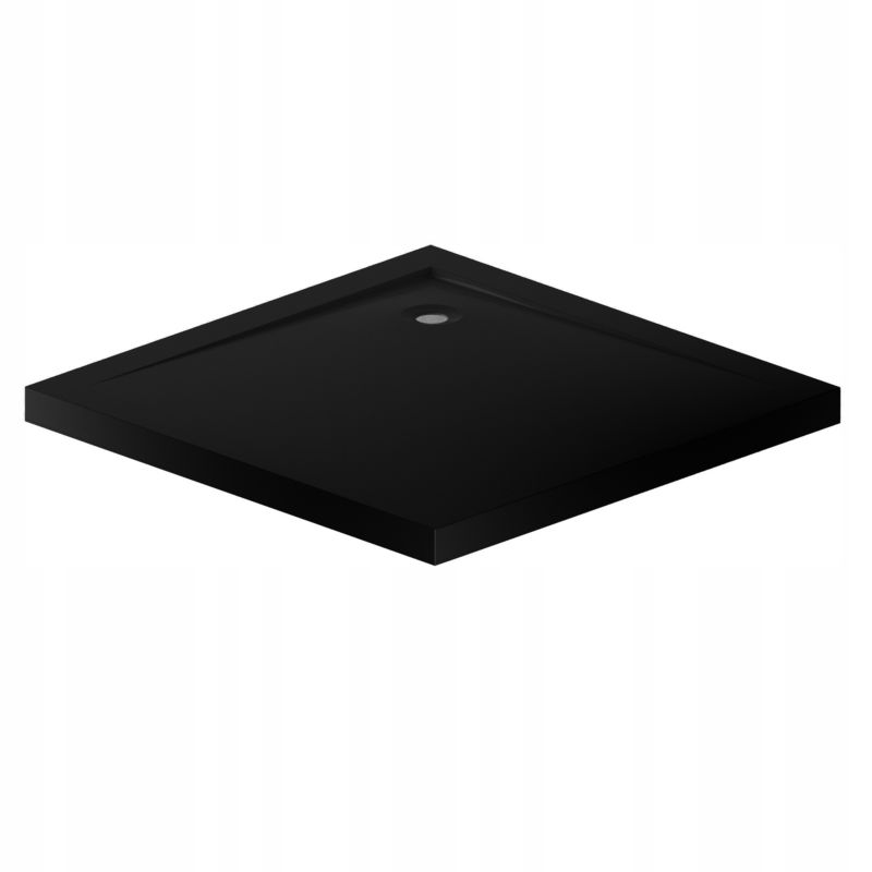 Brodzik prysznicowy slim GRYF Durasan 90x90x5 czarny kwadratowy akrylowy 1 szt.