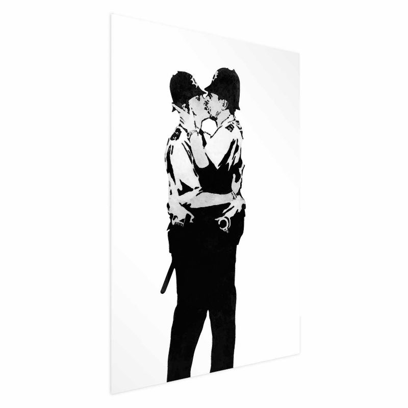 Plakat Artgeist Kissing Coppers 40x60 cm bez ramy 1 szt