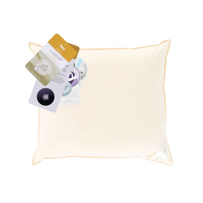 Poduszka AMZ Basic Plus 40x40 cm Biały Jednokomorowa 1 szt.