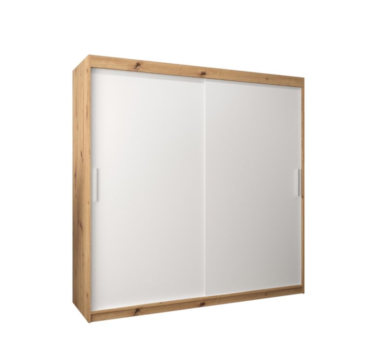 Szafa przesuwna Garderoba Abiks Tokyo 200 artisan + biały 1 szt.