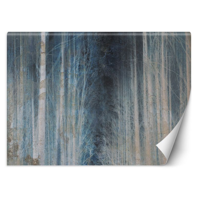 Fototapeta Feeby Las Niebieski Drzewa 350x245 1 szt