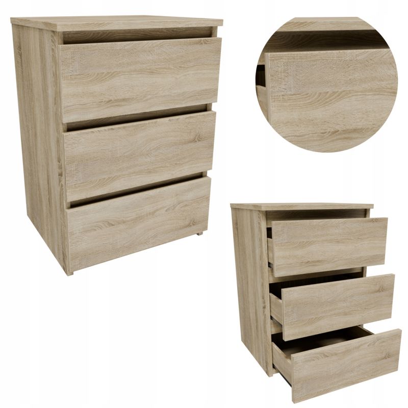 Komoda Matkam CL340SON stolik nocny dąb sonoma 1 szt.