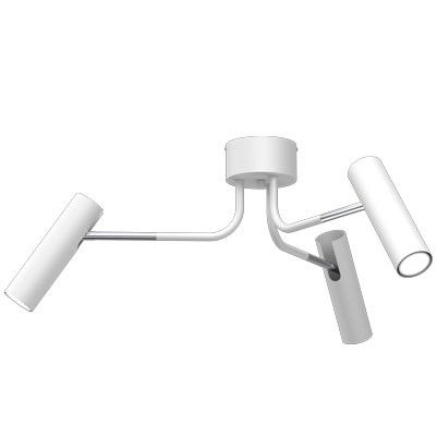 Lampa sufitowa wisząca Luminex Axion 3326 biały mat-chromowana minimalistyczna 3xGU10 x 8W 1 szt.