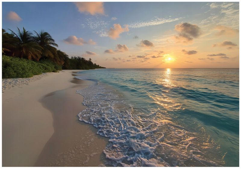 Fototapeta WALLARENA Do Sypialni Salonu Na Flizelinie Morze Natura Plaża Beżowy 400x280 cm 16207VX8 1 szt.