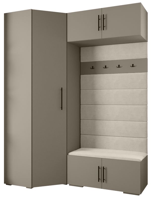 Garderoba do przedpokoju Abiks INOVA 3 Z21 kaszmir+czarny+manila02 1 szt.