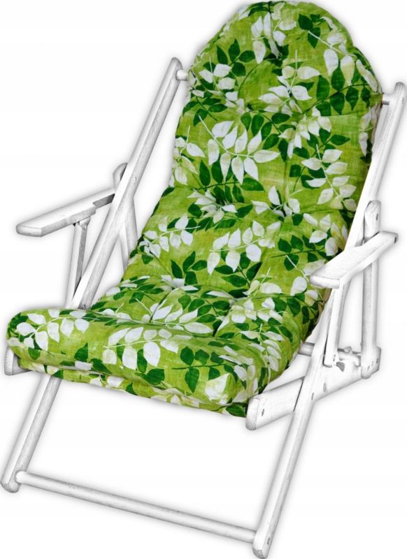 Poduszka na leżak drewniany AMPO zielony biały 1 szt.