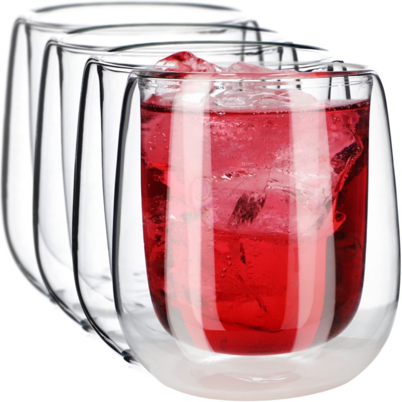 Szklanki termiczne Kadax z podwójną ścianką 250 ml 4 szt.
