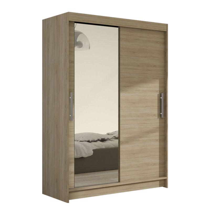 Szafa MIRJAN 24 z drzwiami przesuwnymi Miami VI dąb sonoma/lustro 1 szt.