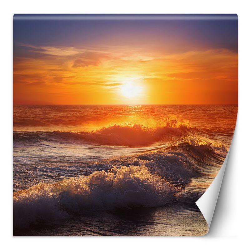 Fototapeta Feeby Morze Fala Zachód Słońca 200x200 1 szt