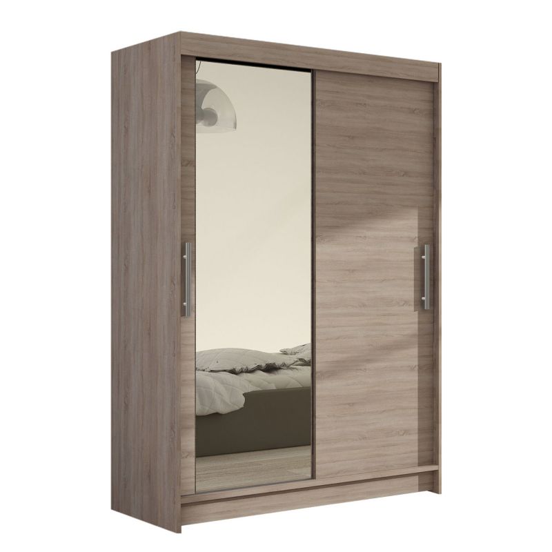 Szafa MIRJAN 24 z drzwiami przesuwnymi Miami VI trufel/lustro 1 szt.