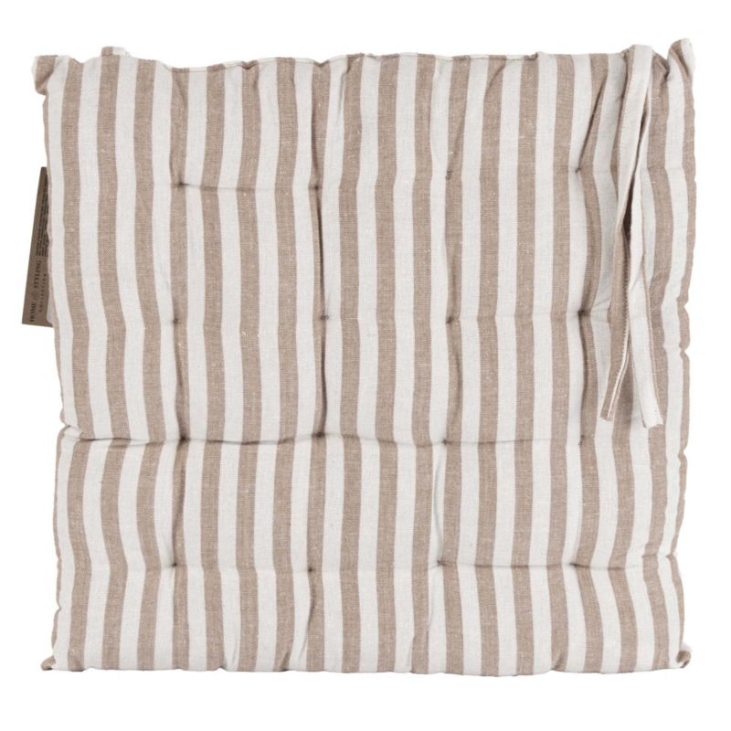 Poduszka EDANTI Na Krzesło Ogrodowe Do Domu Na Taras 40x40 cm Brązowe 1 szt.