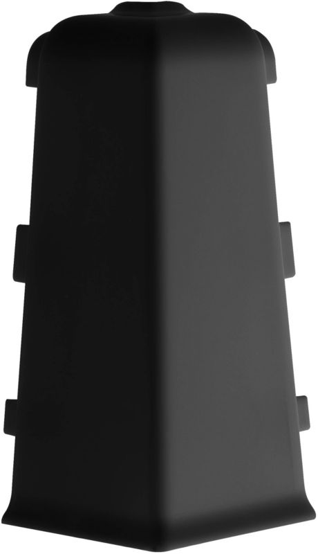 Narożnik zewnętrzny do listwy Arbiton Indo PCV czarny mat 2 szt