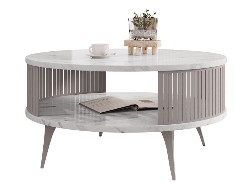 Stolik kawowy MIRJAN 24 Roenni kaszmir/marmur bianco 1 szt.