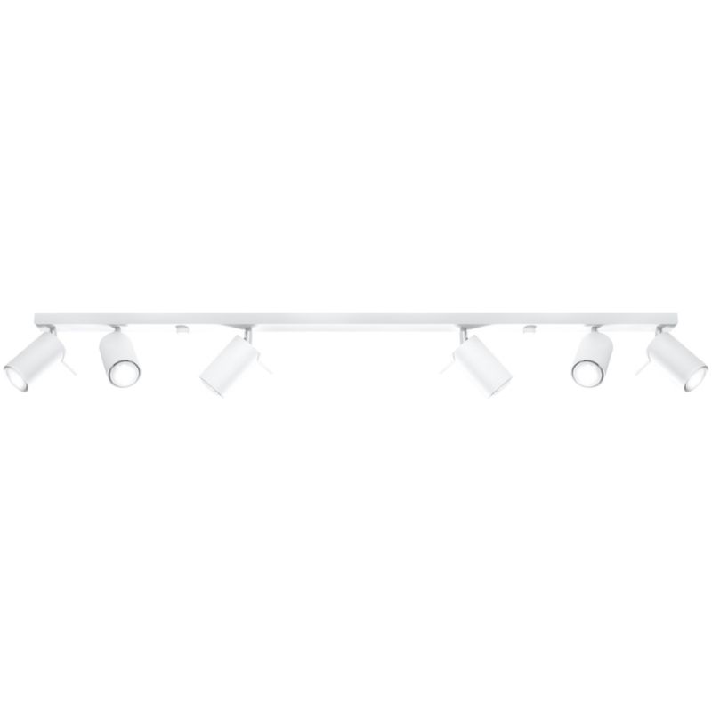 Oprawa sufitowa spot Sollux Lighting Ring biały 6 x GU10 x 40W IP20 wym: 117 x 16 cm - 1 szt.