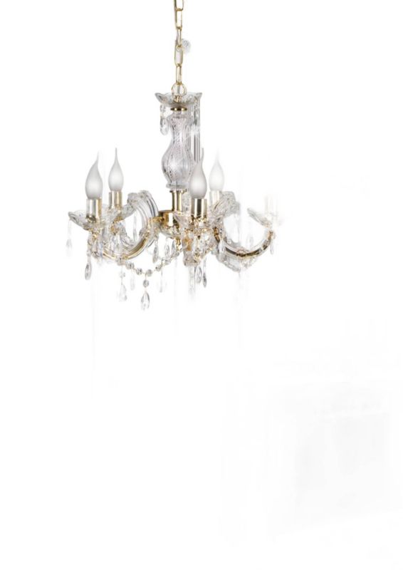 Lampa sufitowa wisząca Candellux Maria złota wym: 115 x 48 x 48 cm 5xE14 x 40W 1 szt.