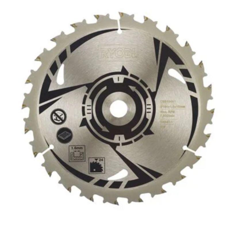 Tarcza Pilarska do Drewna RYOBI 184mmx16mm 1szt.