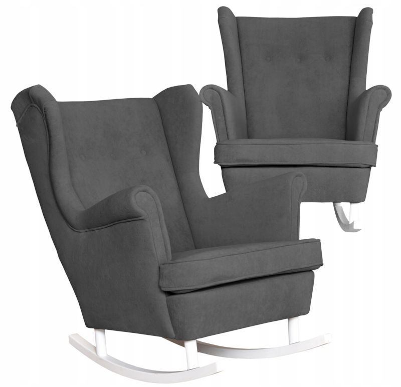 Fotel uszak do salonu bujany Family Meble Hunter szary 1szt