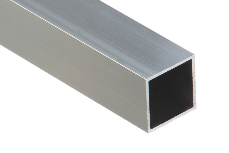 Rura kwadratowa aluminiowa gładka 2000 x 25 x 25 x 1,5 mm kolor naturalny