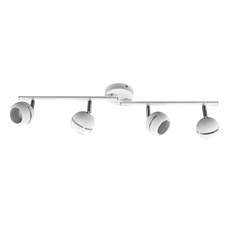 Lampa sufitowa wisząca Italux Anita 8120 biała chromowana nowoczesna wbudowany LED 20W 1 szt.