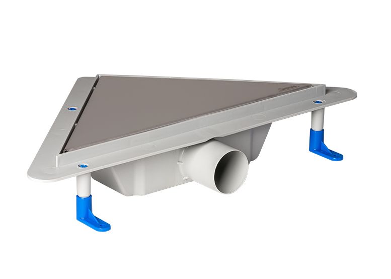 Odpływ narożny Domotechnika prysznicowy 50l/min z rusztem 27x7x47cm 1szt