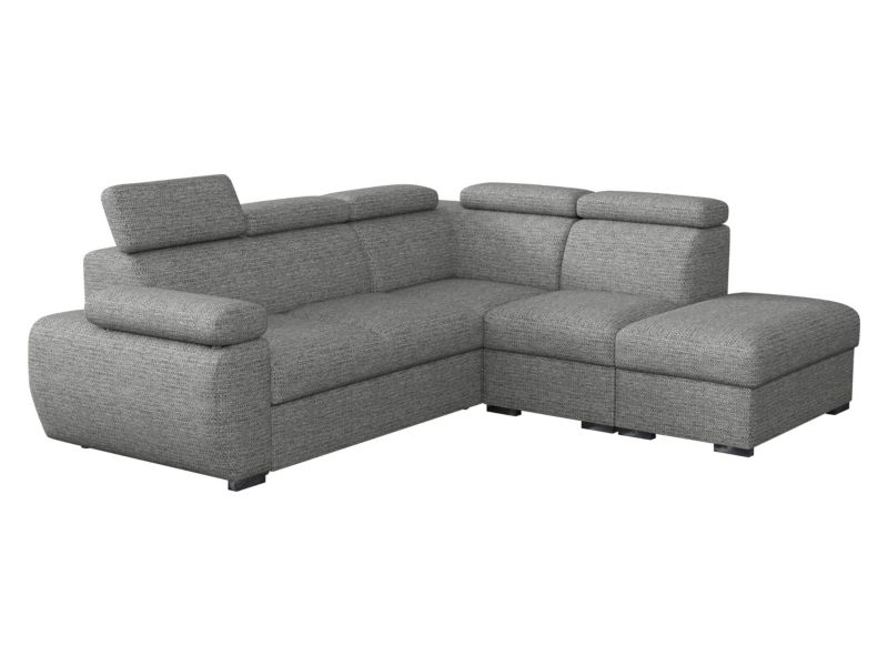 Narożnik z funkcją spania MIRJAN 24 Boston prawy 2R+R+1P(65) szara plecionka 1 szt.