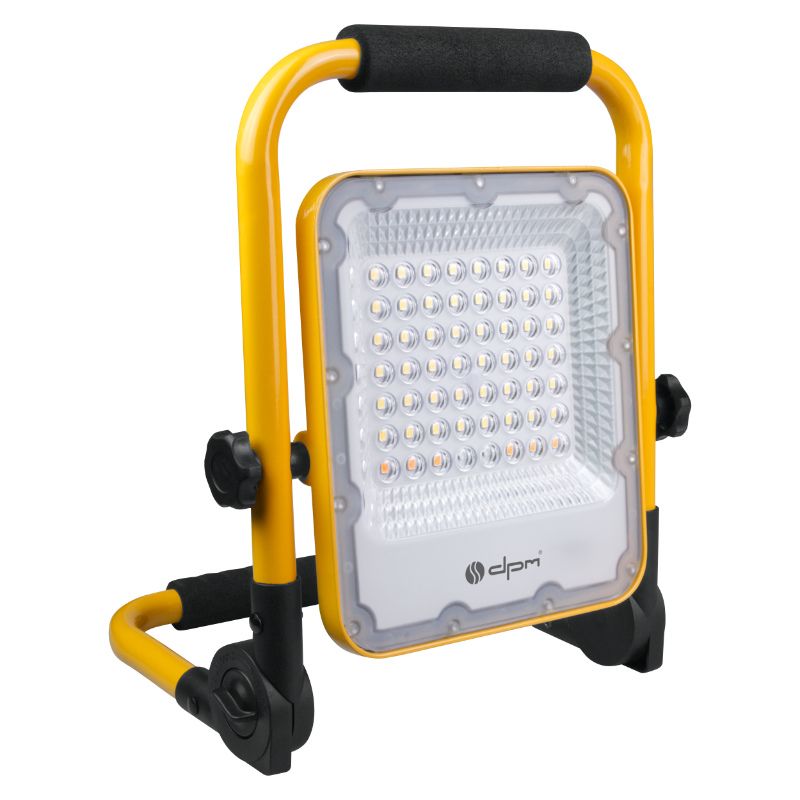 Naświetlacz LED ładowalny, DPM, żółty, 1 szt