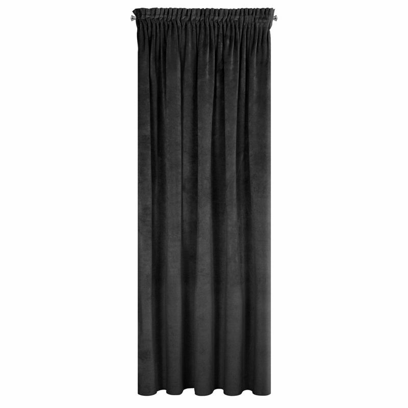 Zasłona Villa EUROFIRANY na taśmie czarna 140x270 cm 1 szt