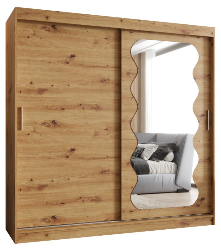 Szafa przesuwna Garderoba Abiks SPOTI 200 dąb artisan 1szt.