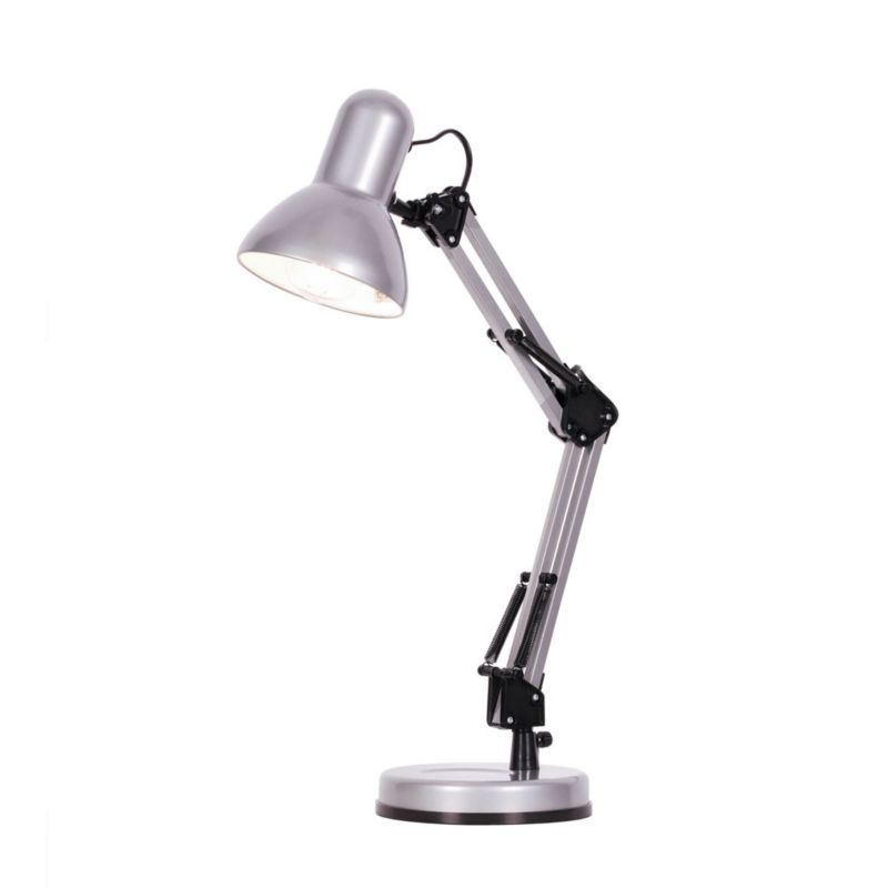 Lampka biurkowa Kaja Cosmo srebrna 1 x E27 x 60W IP20 wym: 55 x 16 x 16 cm metal - 1 szt.