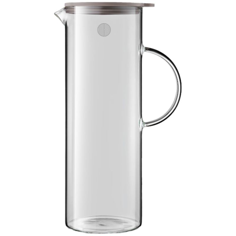 Szklany dzbanek BUYDEEM CD2003/A1 1200 ml borokrzemowy z silikonową pokrywką ergonomiczny uchwyt 1 szt.