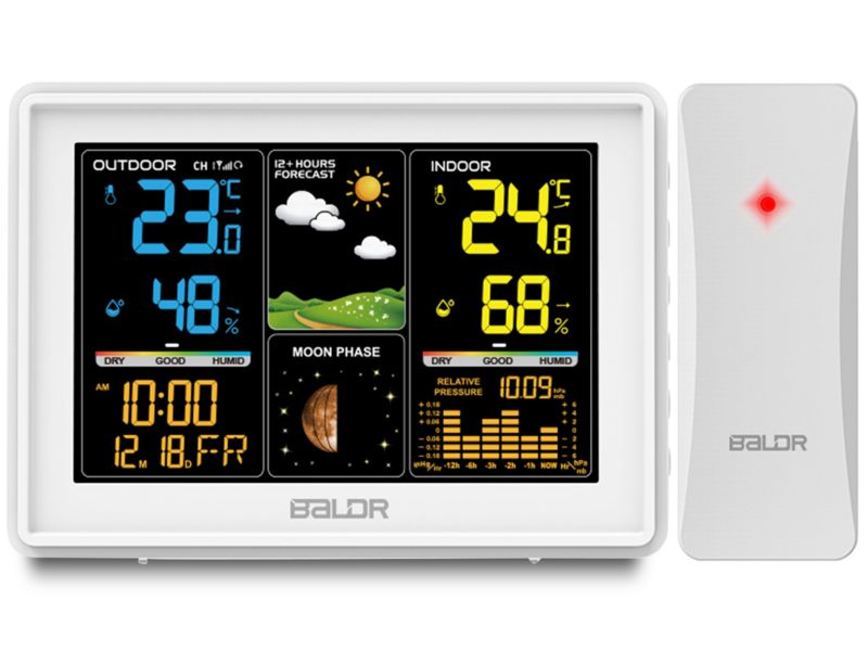 Bezprzewodowa stacja pogody Baldr higrometr 1szt.