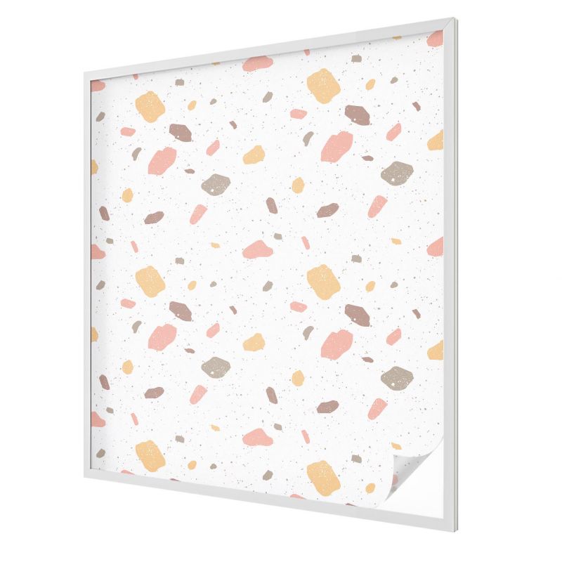 Folia Chroniąca Prywatność Mrożona Wallfluent 100x116 cm Witrażowa Naklejka Na Szybę Abstrakcyjne terrazzo 1 rol.